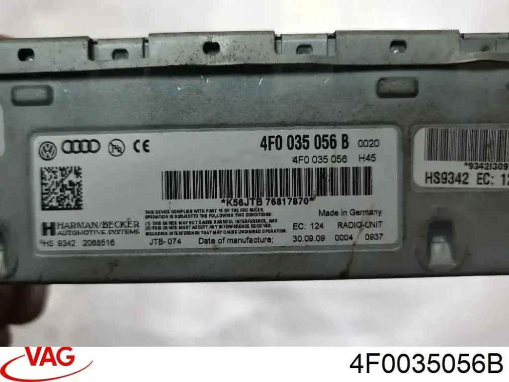 Comprar 4F0035056B VAG Amplificador de sonido del sistema de audio
