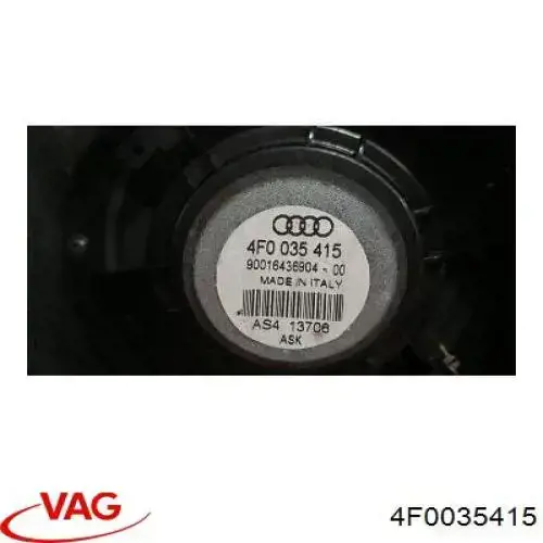 Altavoz de la puerta delantera 4F0035415 VAG