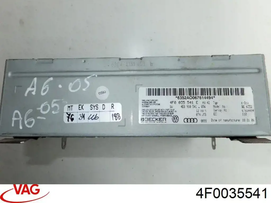 Unidad de control multimedia VAG 4F0035541 precio, desde 103,09 EUR