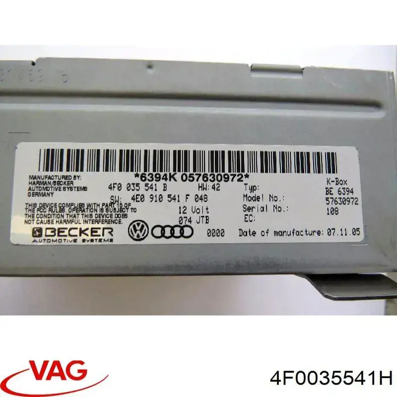 Comprar 4F0035541H VAG 