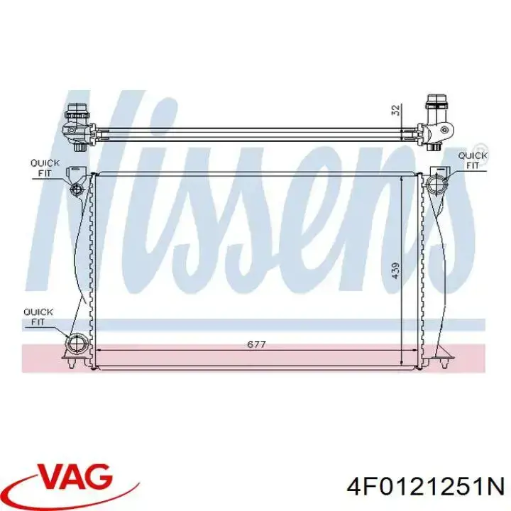 Comprar 4F0121251N VAG Radiador de auto