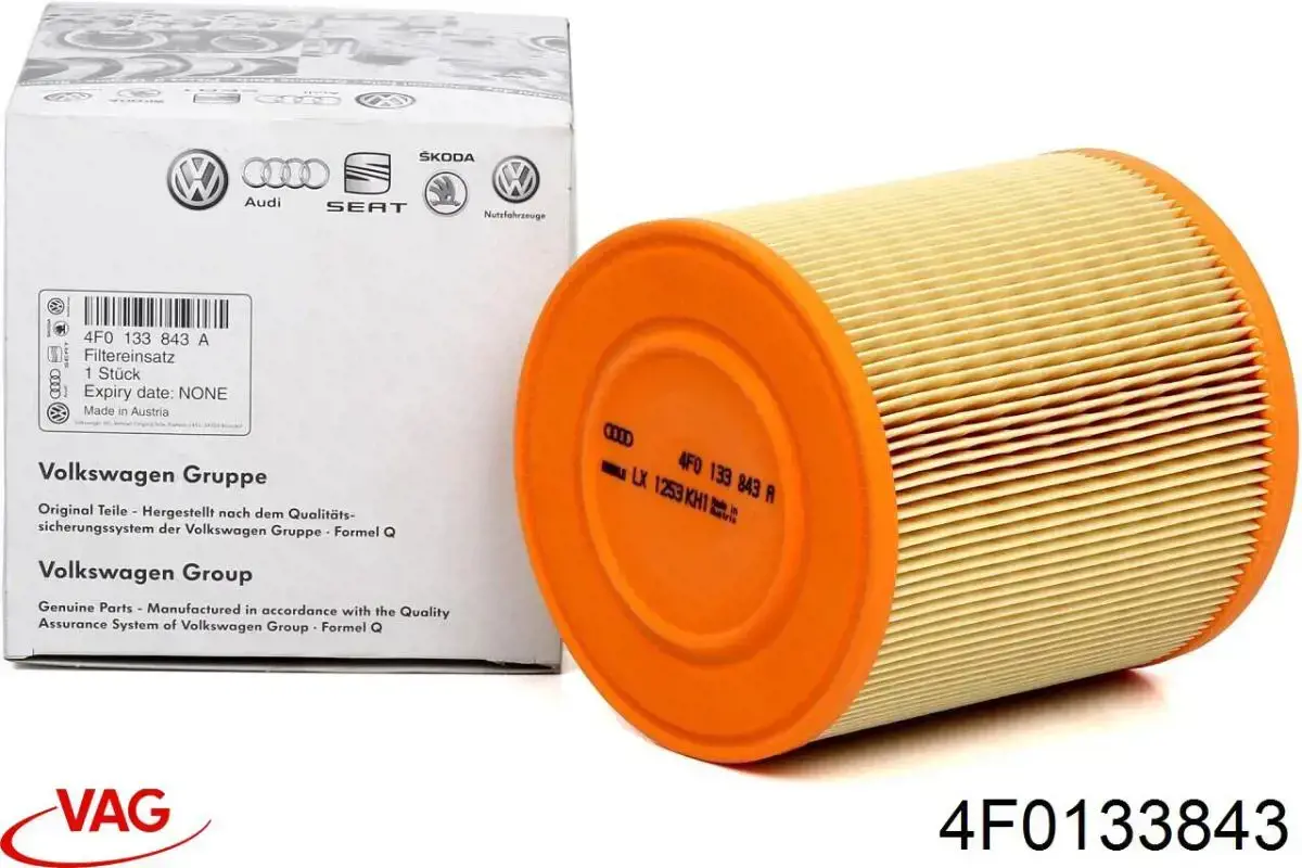 Filtro de aire 4F0133843 VAG