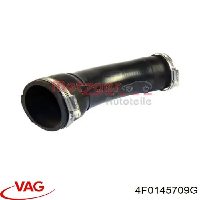 09710 Metalcaucho tubo flexible de aire de sobrealimentación inferior