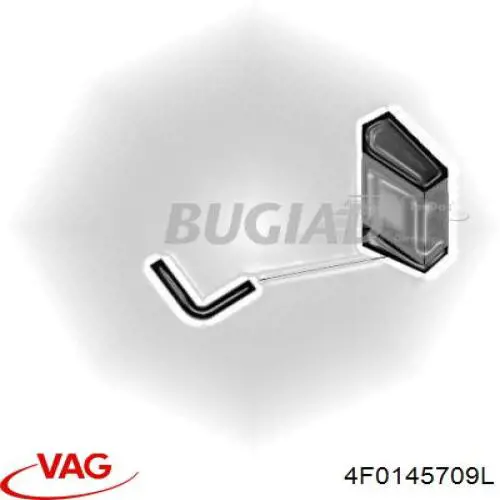 Tubo flexible de aire de sobrealimentación VAG 4F0145709L
