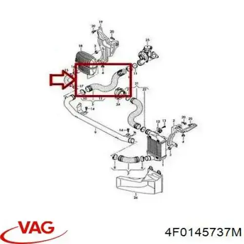 Comprar 15110 Fare Tubo intercooler