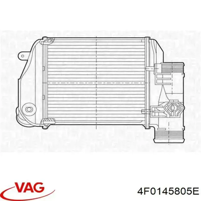 4F0145805E VAG intercooler