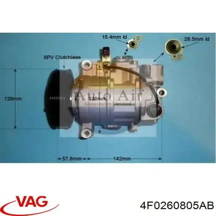 Compresor ac VAG 4F0260805AB precio, desde 198,92 EUR