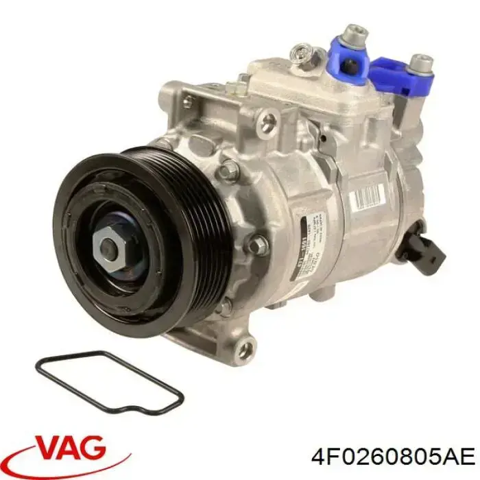Compresor de aire acondicionado 4F0260805AE VAG