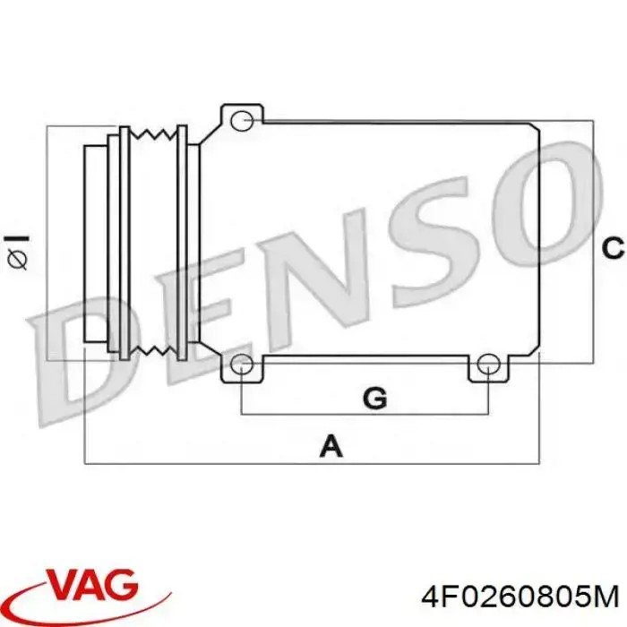Comprar 4F0260805M VAG Compresor de aire acondicionado coche