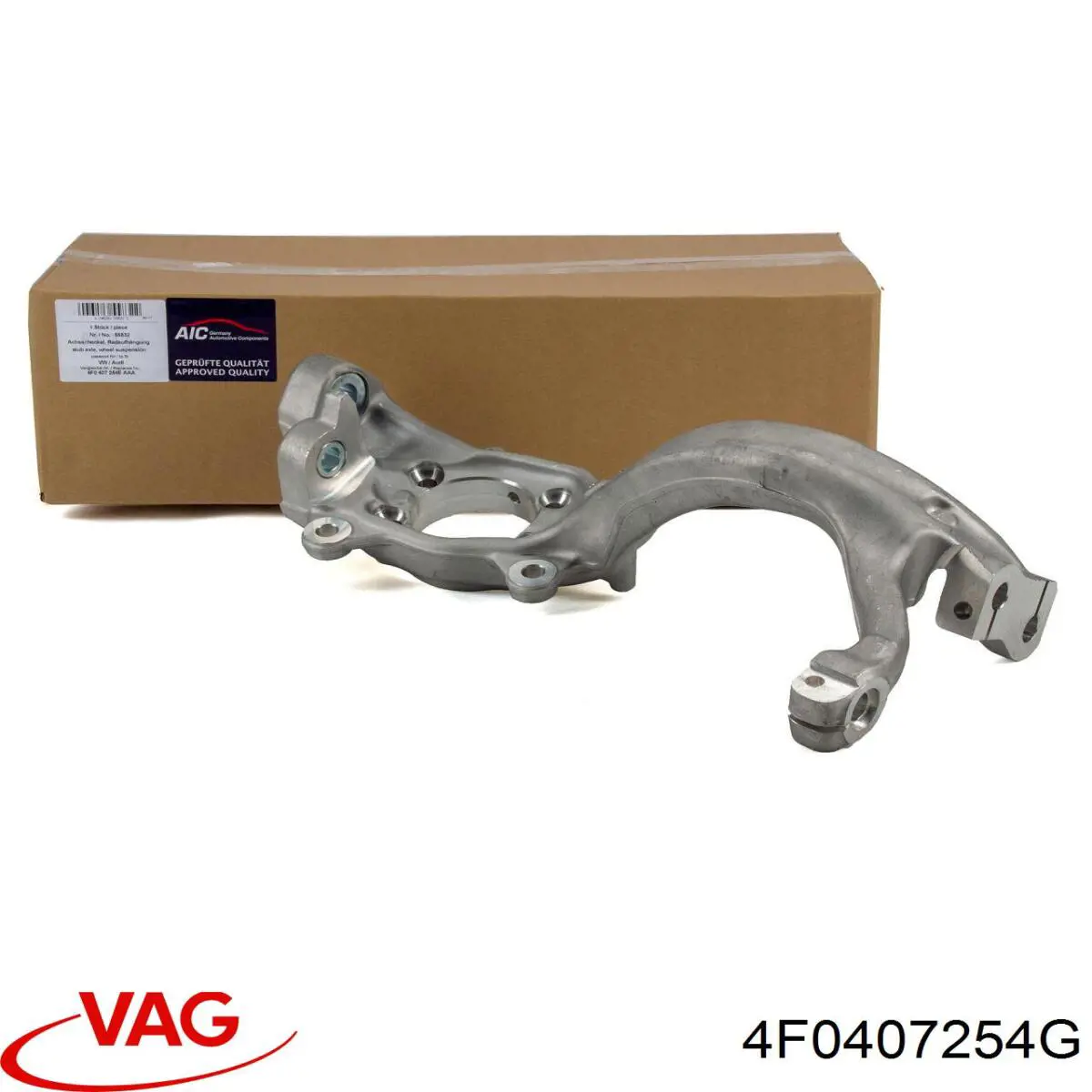 Muñón del eje, soporte de rueda, delantero derecho VAG 4F0407254G