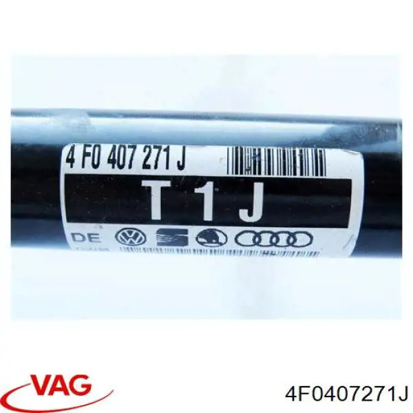 4F0407271J VAG Semieje delantero izquierdo
