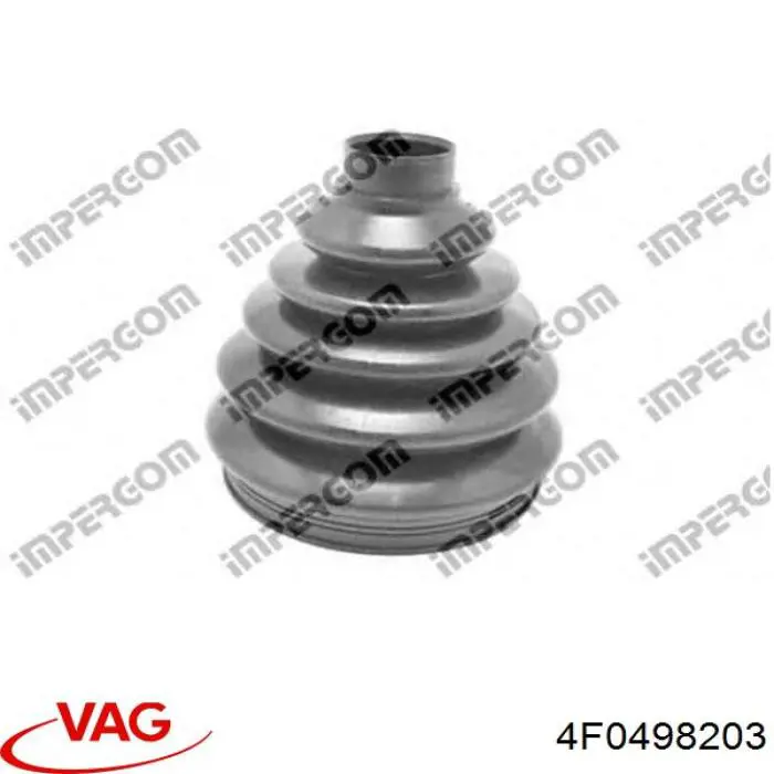 4F0498203 VAG fuelle, árbol de transmisión delantero exterior