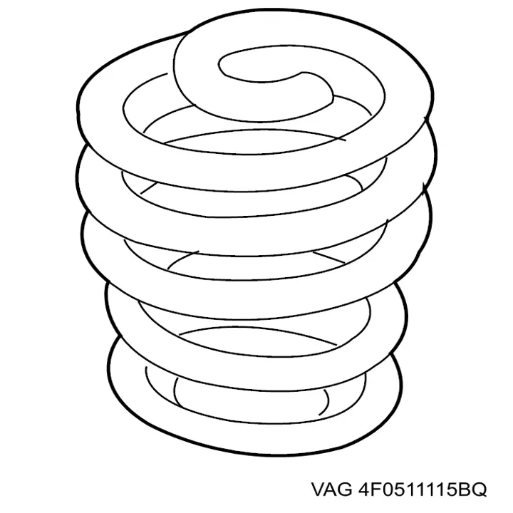 Muelle de suspensión trasero VAG 4F0511115BQ precio, desde 193,53 EUR