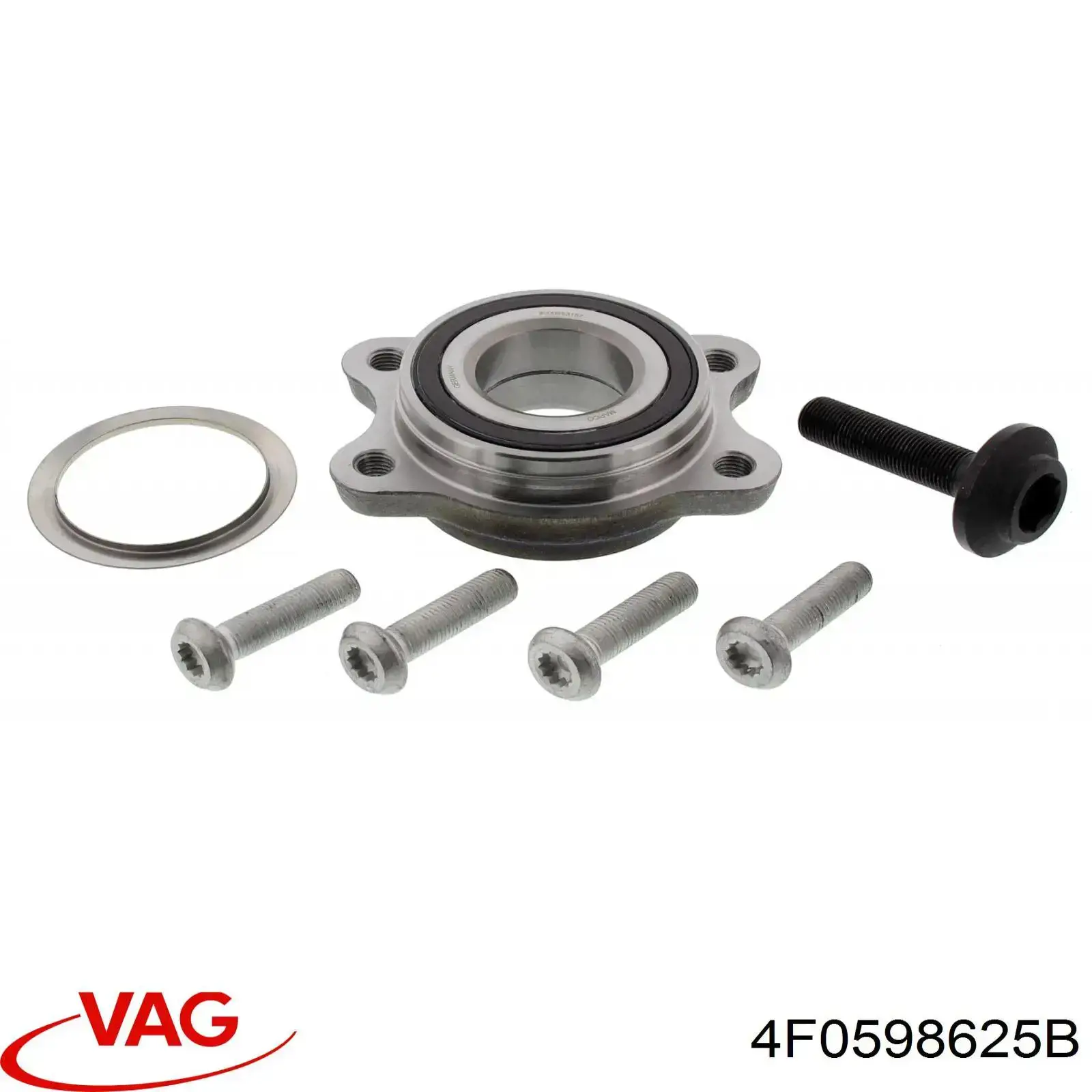 Cojinete de cubo delantero/trasero 4F0598625B VAG