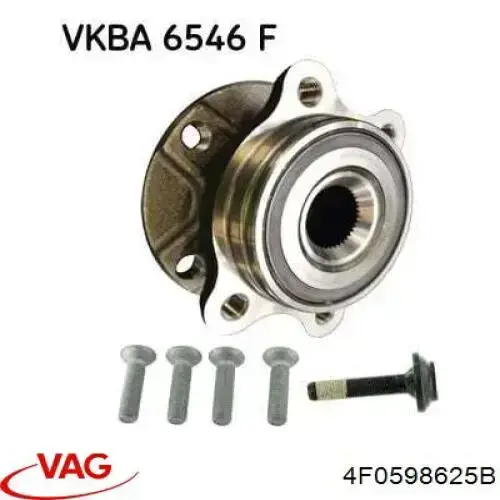 Comprar 4F0598625B VAG Cojinete de cubo delantero/trasero