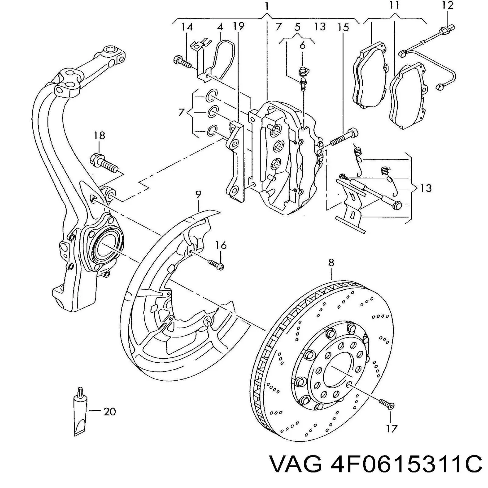 4F0615311C VAG 