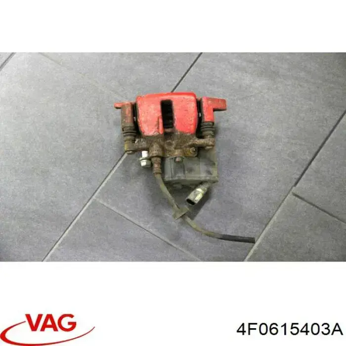 Pinza de freno trasera izquierda 4F0615403A VAG