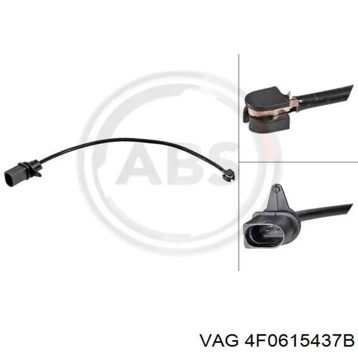 Sensor de desgaste de las pastillas de freno delanteras Audi A6 C6 sedán (4F2) (2004 - 2011) precio, desde 9,12 EUR