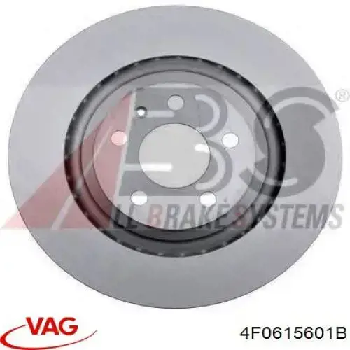Disco de freno trasero VAG 4F0615601B precio, desde 71,96 EUR