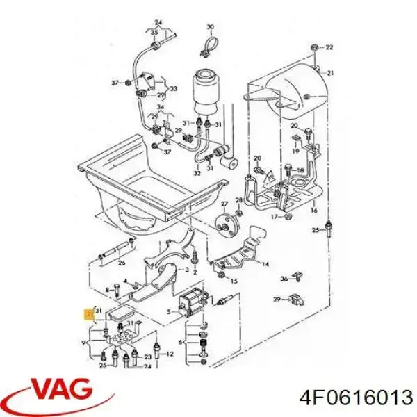 Bloque de válvulas de suspensión regulable VAG 4F0616013 precio, desde 155,53 EUR