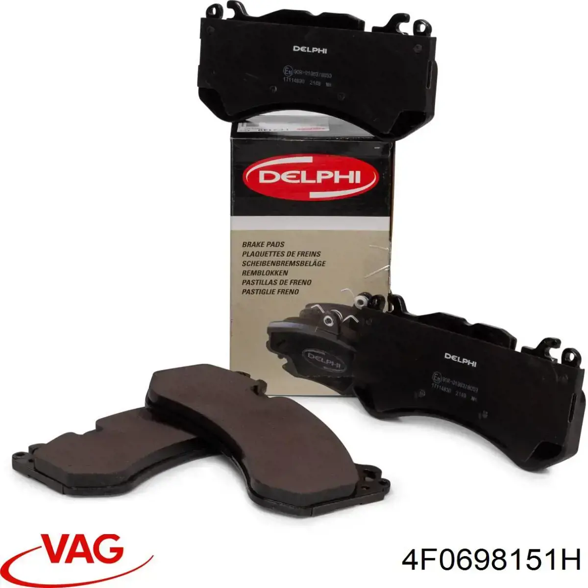 Pastillas de freno 4F0698151H VAG