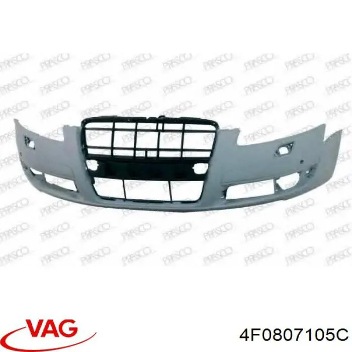 Paragolpes 4F0807105C VAG