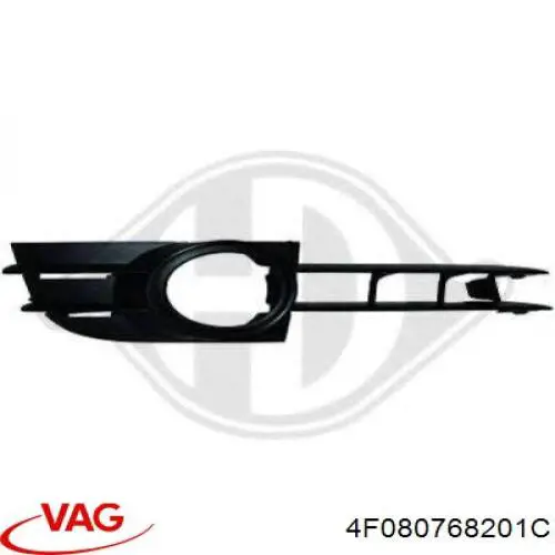 Comprar 4F080768201C VAG Rejilla derecha del parachoques delantero