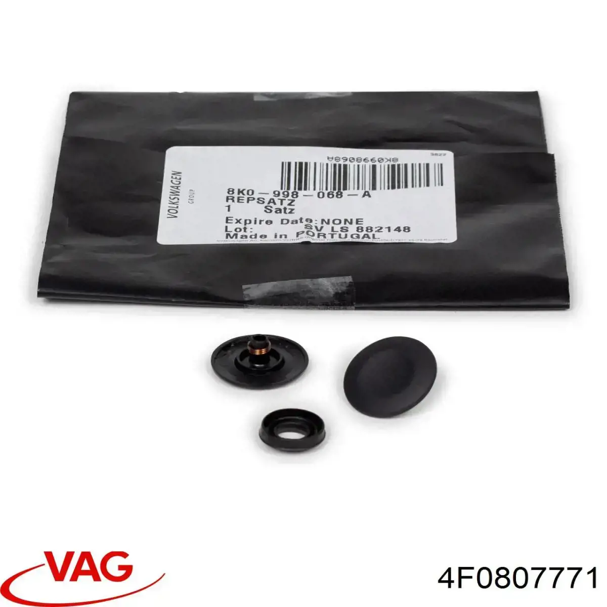 Soporte exterior izquierdo del parachoques delantero 4F0807771 VAG
