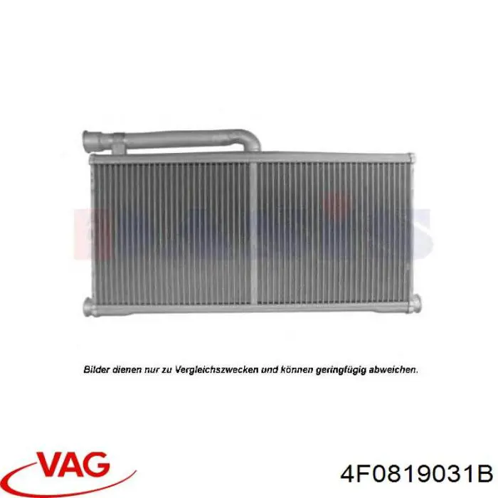 4F0819031B VAG radiador de calefacción