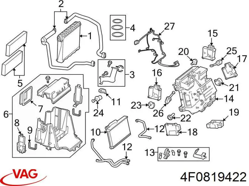  VAG 4F0819422 precio, desde 25,57 EUR