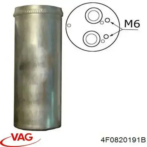 Filtro deshidratante VAG 4F0820191B