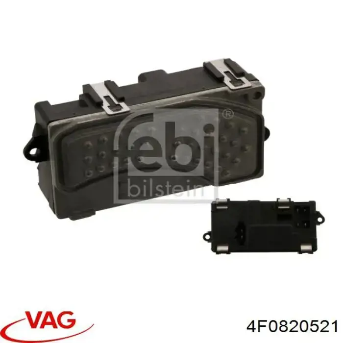 4F0820521 VAG control de velocidad de el ventilador de enfriamiento (unidad de control)