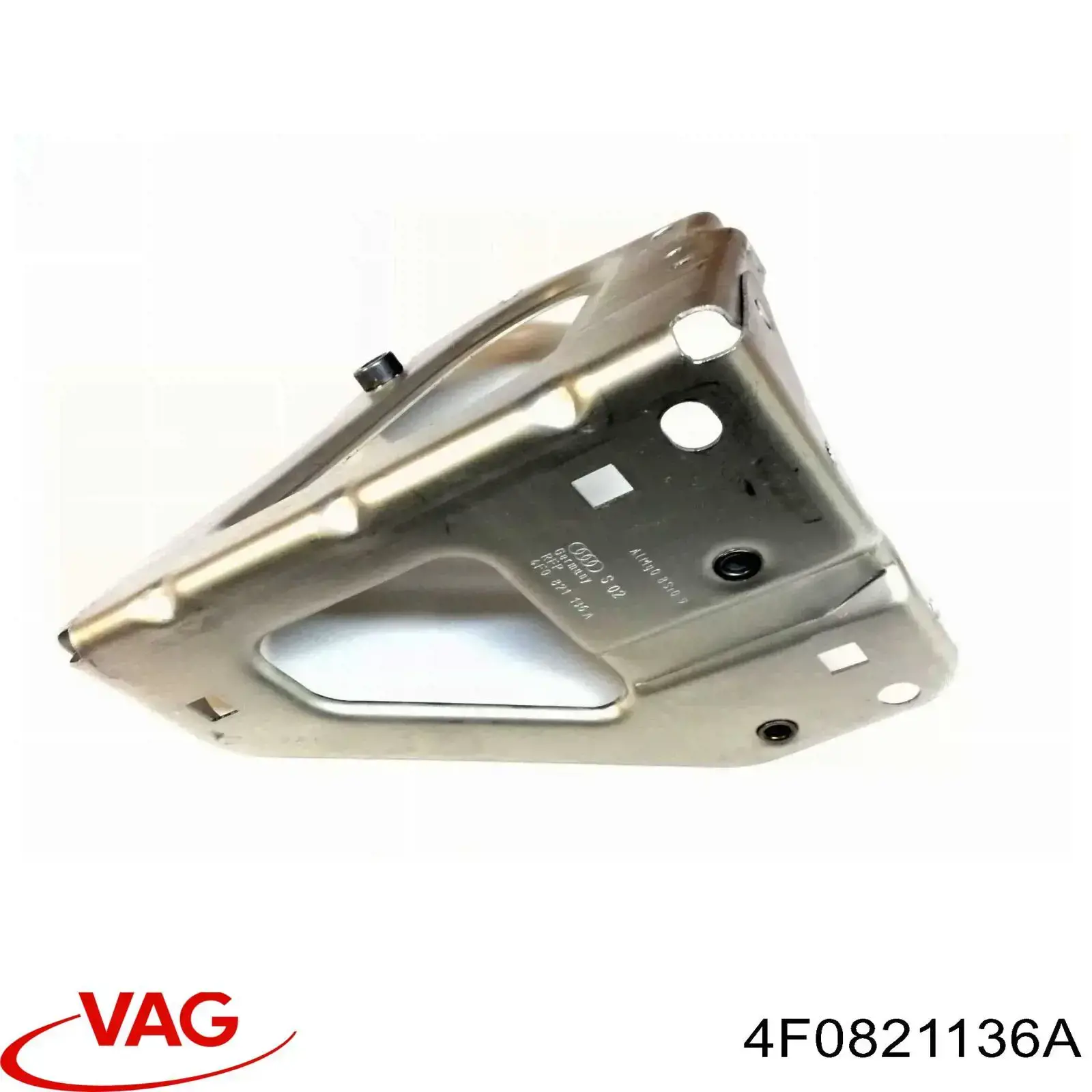 4F0821136A VAG soporte para guardabarros delantero, derecho delantero