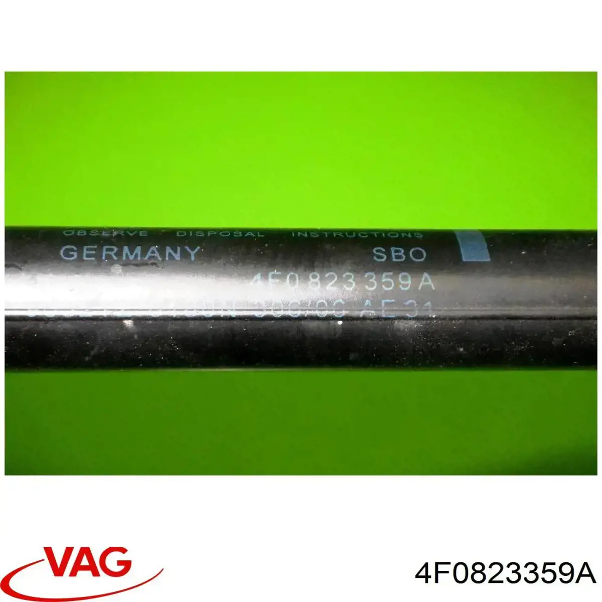 Muelle neumático de capó de motor VAG 4F0823359A