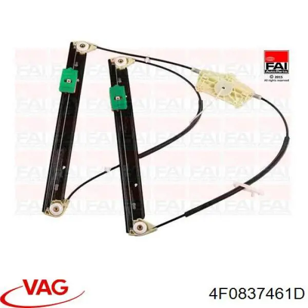 Mecanismo elevalunas delantero izquierdo VAG 4F0837461D precio, desde 35,48 EUR