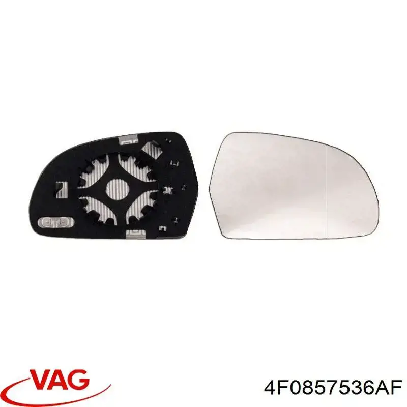 Cristal de espejo retrovisor derecho VAG 4F0857536AF precio, desde 14,63 EUR