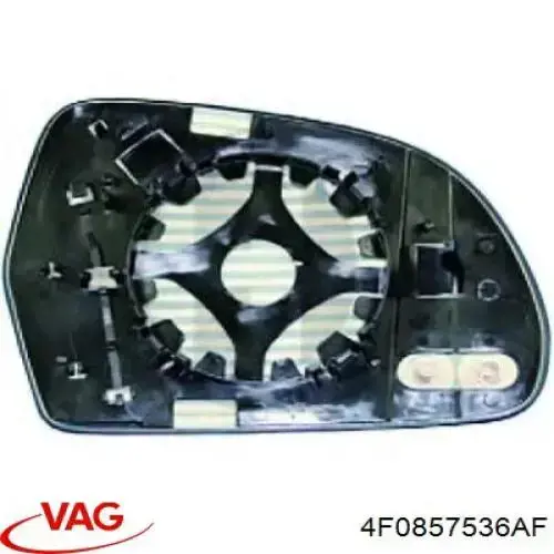 Comprar 4F0857536AF VAG Cristal de espejo retrovisor derecho