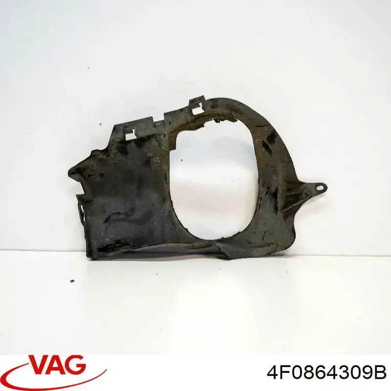 4F0864309B VAG Protección izquierda del motor