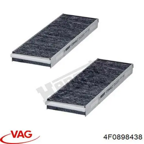 4F0898438 VAG filtro de habitáculo