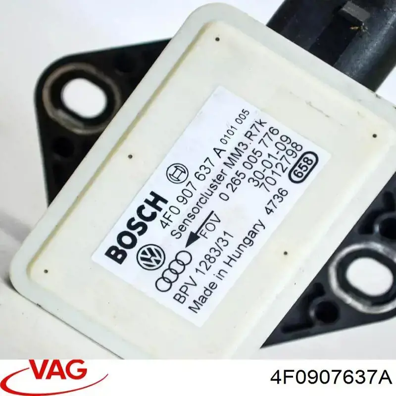 Sensor de aceleración lateral (ESP) 4F0907637A VAG