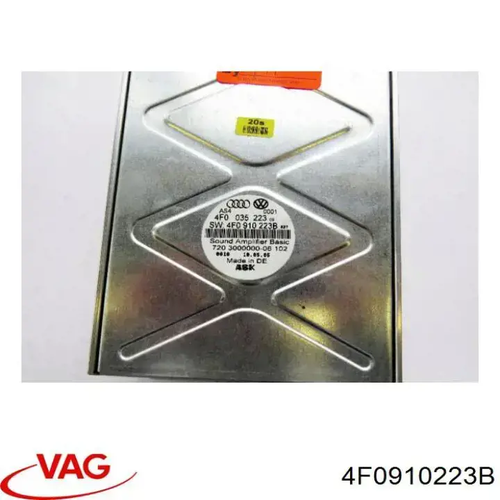 Amplificador de sonido del sistema de audio VAG 4F0910223B precio, desde 117,61 EUR