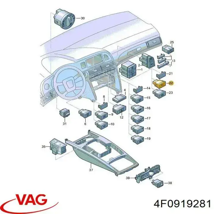  VAG 4F0919281 precio, desde 27,08 EUR