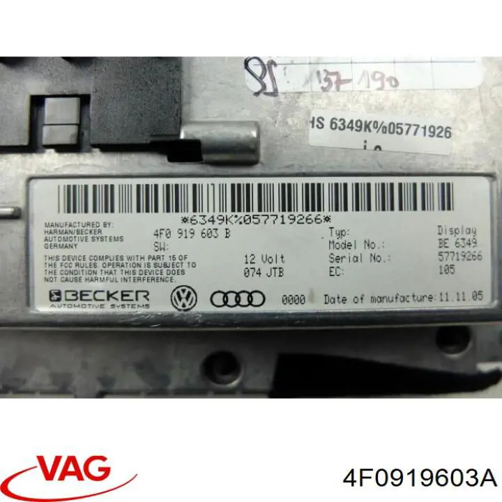  Pantalla Audi A6 