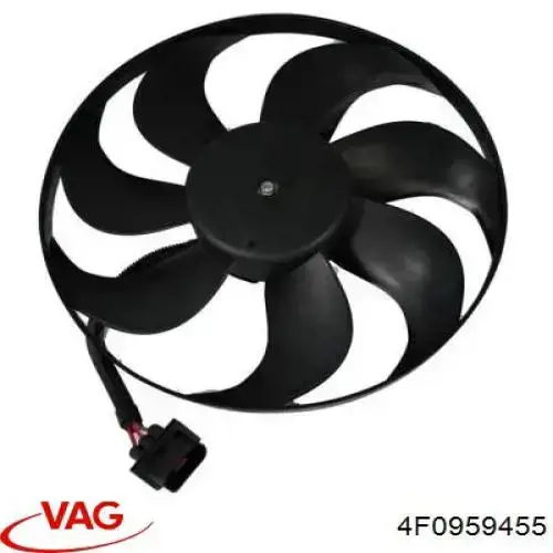 Ventilador izquierdo del radiador de refrigeración VAG 4F0959455 precio, desde 100,57 EUR
