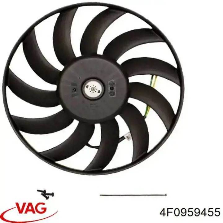 Ventilador izquierdo del radiador de refrigeración 4F0959455 VAG