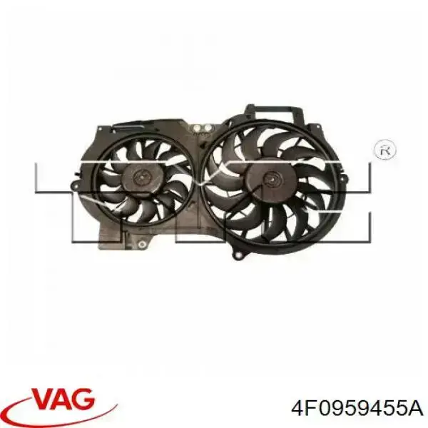 Comprar 4F0959455A VAG Ventilador de refrigeración completo derecho (motor y hélice)