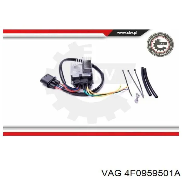 4F0959501A VAG control de velocidad de el ventilador de enfriamiento (unidad de control)