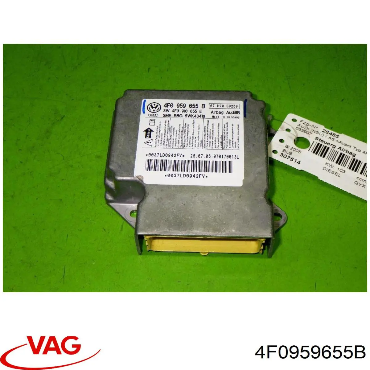 Comprar 4F0959655B VAG Módulo de control de airbag