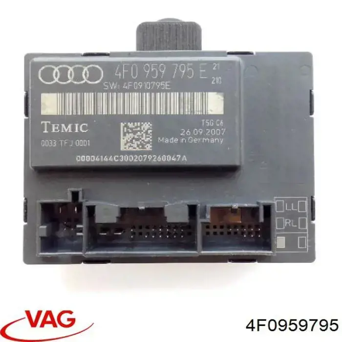 Módulo de confort de la puerta trasera VAG 4F0959795 precio, desde 33,52 EUR