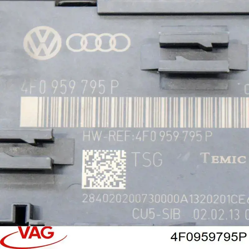 Módulo de confort de la puerta trasera VAG 4F0959795P precio, desde 53,72 EUR